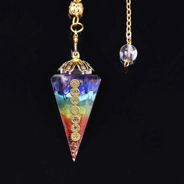 CHAKRA✧COLOR✧ガネーシャ神✧オルゴナイト Chakra Healing Orgonite Pendulum – The Yoga Mandala Shop